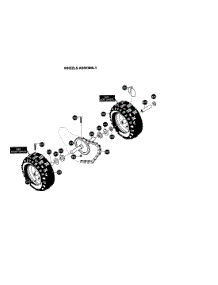 Wheels Assembly parts for Mtd Gas Snowblower 624804X81 from AppliancePartsPros.com