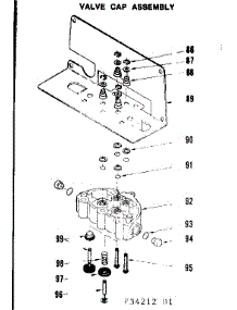 Valve Cap Assembly parts for Kenmore Faucet Water Filter 625.34212 (62534212, 625 34212) from AppliancePartsPros.com