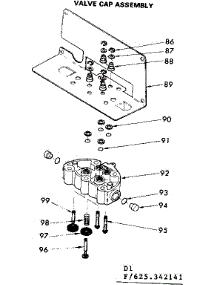 Valve Cap Assembly parts for Kenmore Faucet Water Filter 625.342141 (625342141, 625 342141) from AppliancePartsPros.com