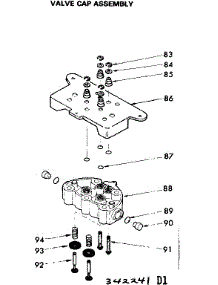 Valve Cap Assenbly parts for Kenmore Faucet Water Filter 625.342241 (625342241, 625 342241) from AppliancePartsPros.com