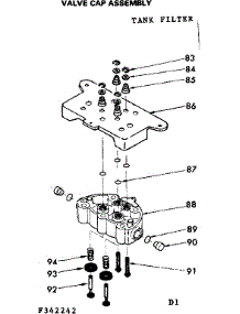 Valve Cap Assembly parts for Kenmore Faucet Water Filter 625.342242 (625342242, 625 342242) from AppliancePartsPros.com
