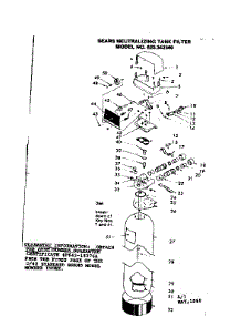 Filter Assembly parts for Kenmore Faucet Water Filter 625.342340 (625342340, 625 342340) from AppliancePartsPros.com