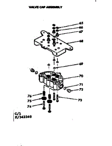 Valve Cap Assembly parts for Kenmore Faucet Water Filter 625.342340 (625342340, 625 342340) from AppliancePartsPros.com
