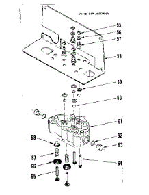 Valve Cap Assembly parts for Kenmore Faucet Water Filter 625.34241 (62534241, 625 34241) from AppliancePartsPros.com