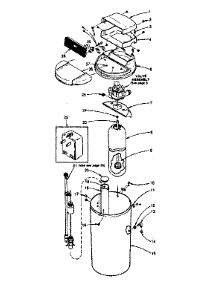 Salt Storage Tank Assembly parts for Kenmore Water Softener 625.347501 (625347501, 625 347501) from AppliancePartsPros.com