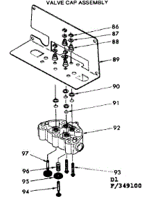 Valve Cap Assembly parts for Kenmore Faucet Water Filter 625.349100 (625349100, 625 349100) from AppliancePartsPros.com