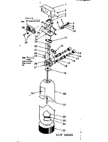Filter Assembly parts for Kenmore Faucet Water Filter 625.349101 (625349101, 625 349101) from AppliancePartsPros.com
