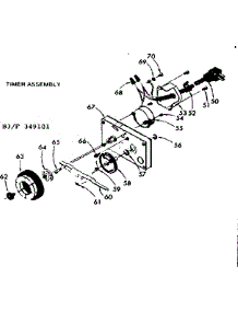 Timer Assembly parts for Kenmore Faucet Water Filter 625.349101 (625349101, 625 349101) from AppliancePartsPros.com