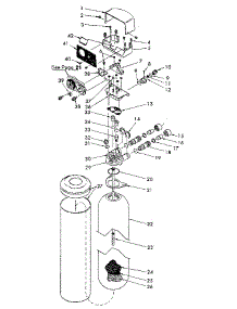 Filter Assembly parts for Kenmore Faucet Water Filter 625.349210 (625349210, 625 349210) from AppliancePartsPros.com