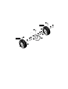 Wheels parts for Murray Gas Snowblower 627804X6A from AppliancePartsPros.com