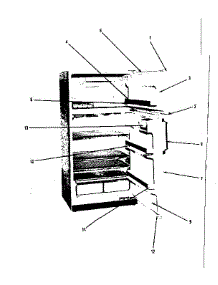 Door Parts parts for Kenmore Refrigerator 628.7616560 (6287616560, 628 7616560) from AppliancePartsPros.com