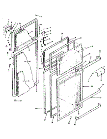 Refrigerator Door Parts parts for Kenmore Refrigerator 628.7626541 (6287626541, 628 7626541) from AppliancePartsPros.com