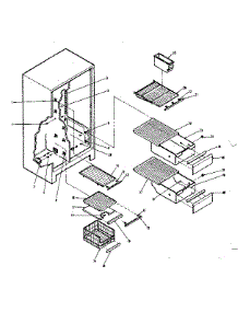 Shelf parts for Kenmore Refrigerator 628.7630610 (6287630610, 628 7630610) from AppliancePartsPros.com