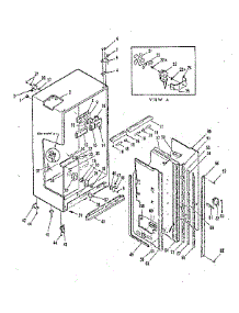 Refrigerator Cabinet - Air Handling parts for Kenmore Refrigerator 628.7630660 (6287630660, 628 7630660) from AppliancePartsPros.com