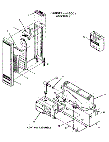 Cabinet And Body Assembly parts for Kenmore Furnace 629.756670 (629756670, 629 756670) from AppliancePartsPros.com