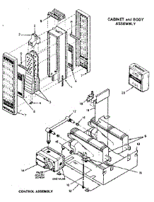 Cabinet, Body And Control Assembly parts for Kenmore Furnace 629.776680 (629776680, 629 776680) from AppliancePartsPros.com