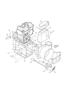 Frame parts for Murray Gas Snowblower 629904X54A from AppliancePartsPros.com