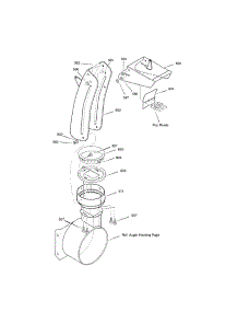 Discharge Chute parts for Murray Gas Snowblower 629909X54B from AppliancePartsPros.com