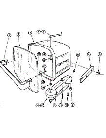 Door And Leg Assembly parts for Kenmore Electric Wall Oven 6396970 from AppliancePartsPros.com