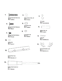 Hardware Pack parts for Kenmore Gas Grill 640.-810979-112 (640-810979-112, 640 -810979-112) from AppliancePartsPros.com