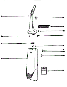 Handle And Bag Housing parts for Eureka Upright Vacuum 6404AT from AppliancePartsPros.com