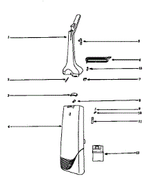 Handle And Bag Housing parts for Eureka Upright Vacuum 6425AT from AppliancePartsPros.com