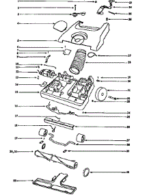 Base Assembly parts for Eureka Upright Vacuum 6426ATV from AppliancePartsPros.com