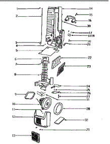 Unit Parts parts for Eureka Upright Vacuum 6426ATV from AppliancePartsPros.com
