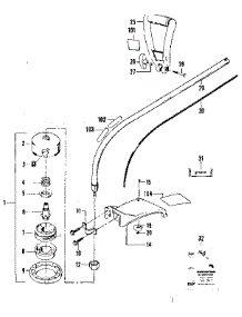 Cutting Head Assembly parts for Craftsman Gas Line Trimmer 656796131 from AppliancePartsPros.com