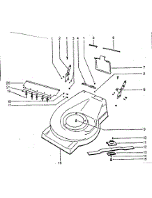 Base Assembly parts for Aircap Gas Walk-Behind Mower 6581 from AppliancePartsPros.com