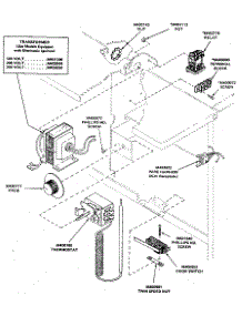 Door Switch, Thermostat, Transformer, Relay & Terminal Block parts for Huebsch Dryer 65CG from AppliancePartsPros.com