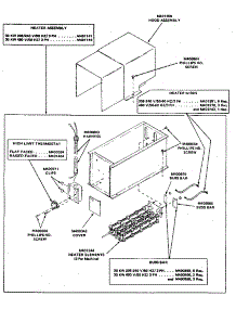 Electric Heater Assembly parts for Huebsch Dryer 65CG from AppliancePartsPros.com