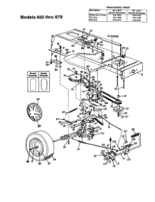 Drive parts for Mtd Front-Engine Lawn Tractor 660 from AppliancePartsPros.com