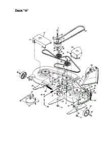 Mower Deck H parts for Mtd Front-Engine Lawn Tractor 660 from AppliancePartsPros.com