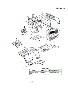 Hood / Grille - Style 0 parts for Mtd Front-Engine Lawn Tractor 660 THRU 679 from AppliancePartsPros.com