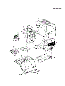 Hood / Grille - Style 2 parts for Mtd Front-Engine Lawn Tractor 660 THRU 679 from AppliancePartsPros.com