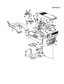 Hood / Grille - Style 9 parts for Mtd Front-Engine Lawn Tractor 660 THRU 679 from AppliancePartsPros.com