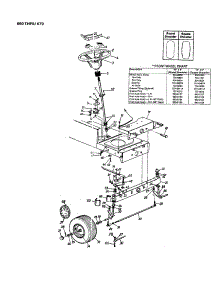 Steering / Front Wheel parts for Mtd Front-Engine Lawn Tractor 660 THRU 679 from AppliancePartsPros.com