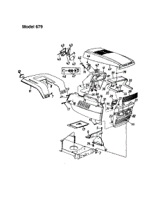 Hood / Grille - 679 parts for Mtd Front-Engine Lawn Tractor 660 THRU 679 from AppliancePartsPros.com