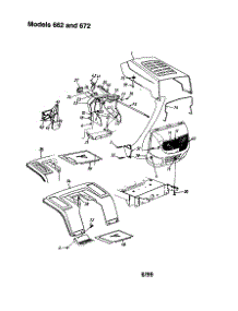 Grille /  Hood And Fender parts for Mtd Front-Engine Lawn Tractor 662 from AppliancePartsPros.com