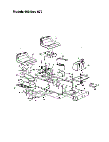 Frame And Seat parts for Mtd Front-Engine Lawn Tractor 662 from AppliancePartsPros.com
