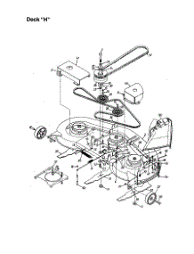 Deck "H" parts for Mtd Front-Engine Lawn Tractor 662 from AppliancePartsPros.com