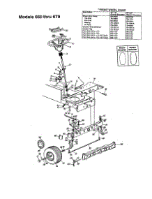 Steering parts for Mtd Front-Engine Lawn Tractor 663 from AppliancePartsPros.com