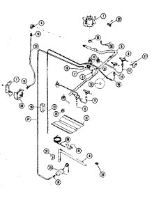 Burner Section parts for Kenmore Gas Range 663.11(1988) (66311(1988), 663 11(1988)) from AppliancePartsPros.com