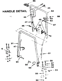 Handle Assembly parts for Craftsman Electric Walk-Behind Mower 663913841 from AppliancePartsPros.com