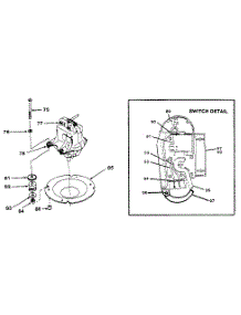 Motor Insulators & Switch Assembly parts for Craftsman Electric Walk-Behind Mower 663913841 from AppliancePartsPros.com