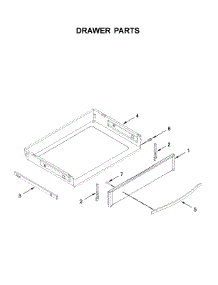 Drawer Parts parts for Kenmore Gas Range 664.75123611 (66475123611, 664 75123611) from AppliancePartsPros.com