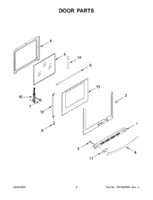 Door Parts parts for Kenmore Gas Range 664.75123612 (66475123612, 664 75123612) from AppliancePartsPros.com