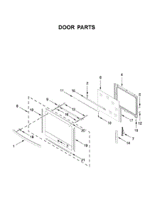 Door Parts parts for Kenmore Elite Gas Range 66475223711 from AppliancePartsPros.com