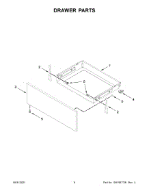 Drawer Parts parts for Kenmore Electric Range 664.95113613 (66495113613, 664 95113613) from AppliancePartsPros.com